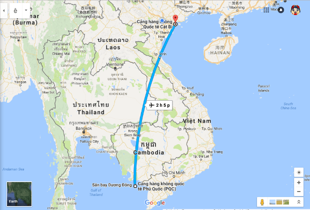 Từ Hải Phòng đi Phú Quốc bao nhiêu km? Đi phương tiện nào nhanh, giá rẻ